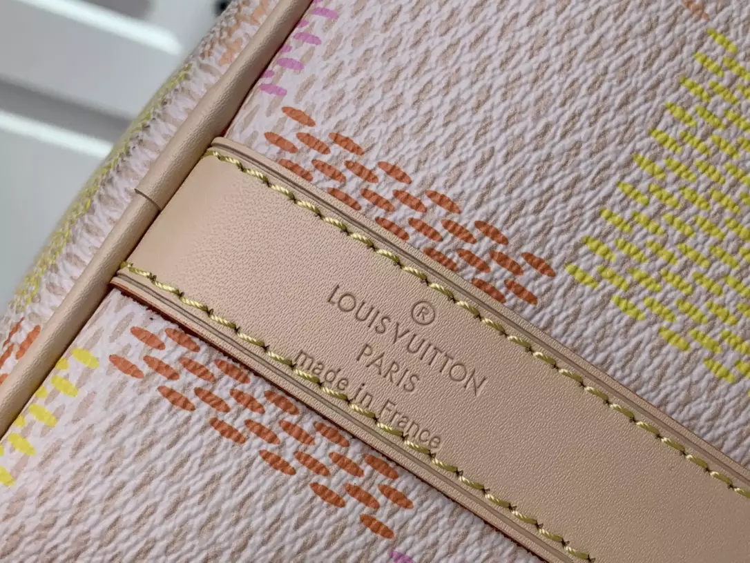 Keepall Bandoulière 45 Peach Damier Giant Canvas