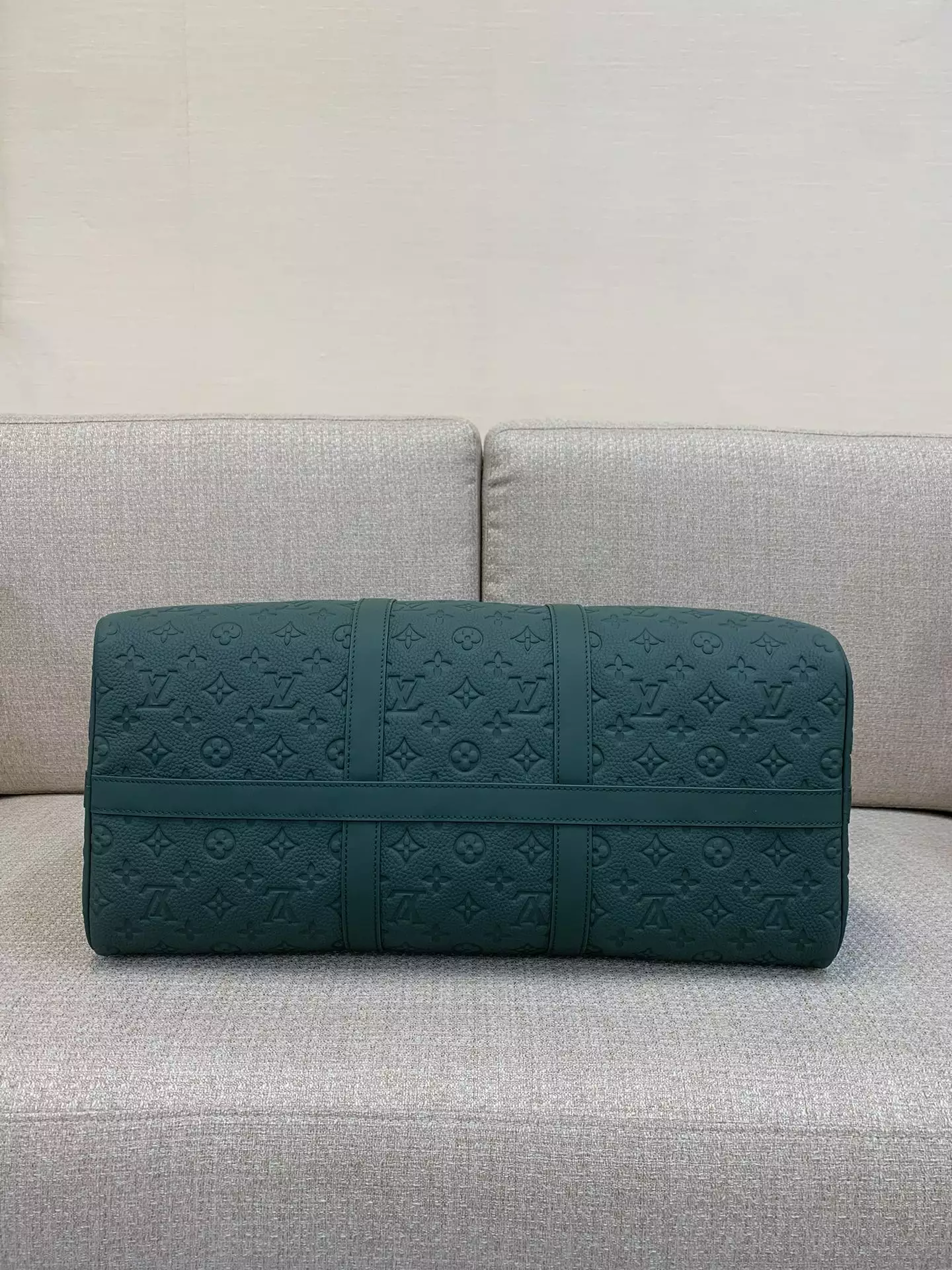 Keepall Bandoulière 50 Taurillon Monogram Forest Green Leather