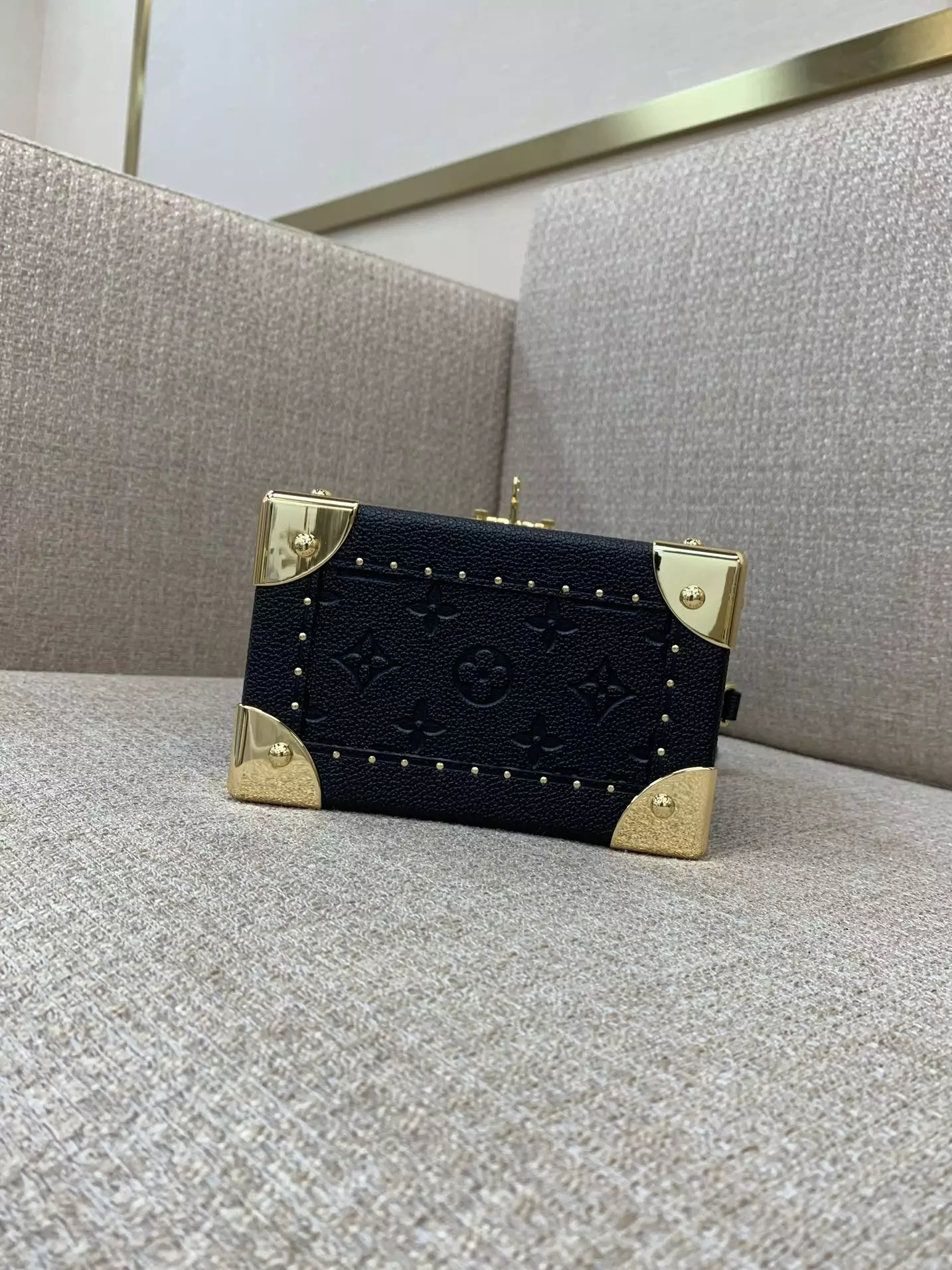 LV Camera Box Black Monogram Empreinte Leather