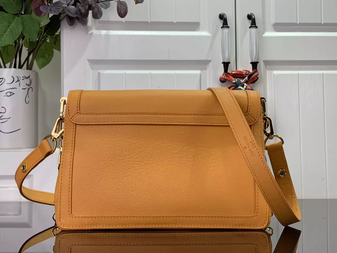 LV Dauphine Soft MM Orange Calfskin