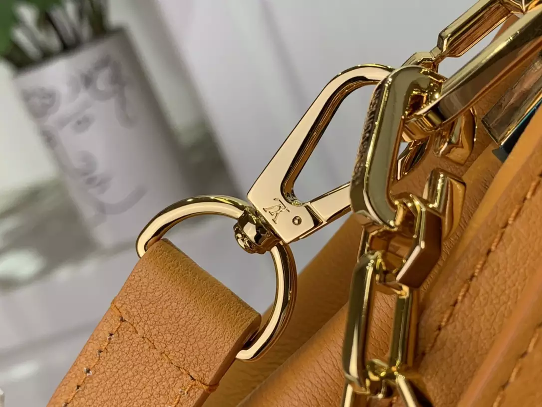 LV Dauphine Soft MM Orange Calfskin