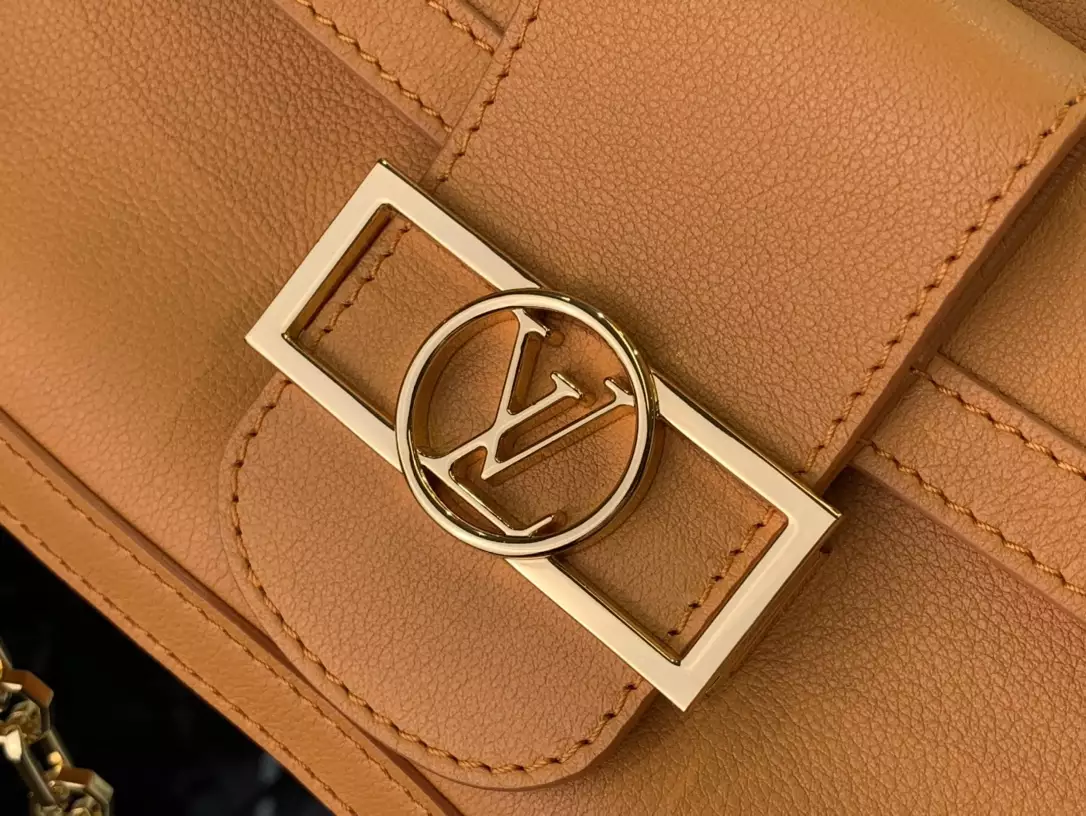 LV Dauphine Soft MM Orange Calfskin