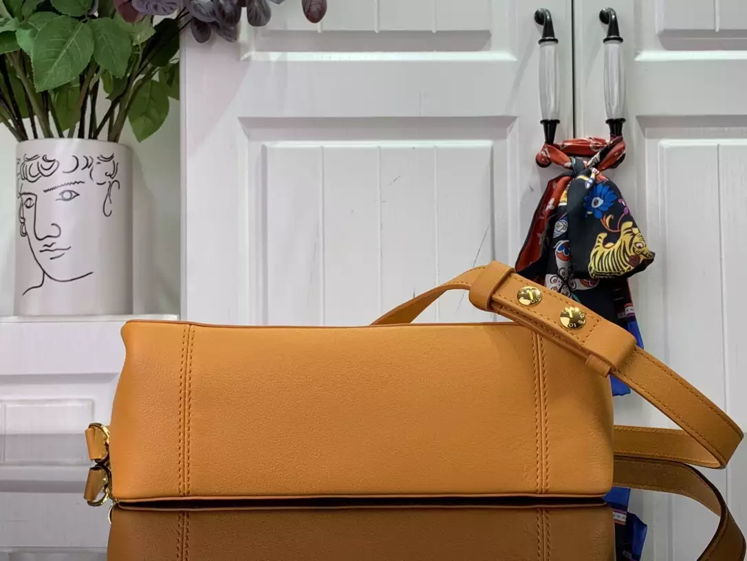 LV Dauphine Soft MM Orange Calfskin