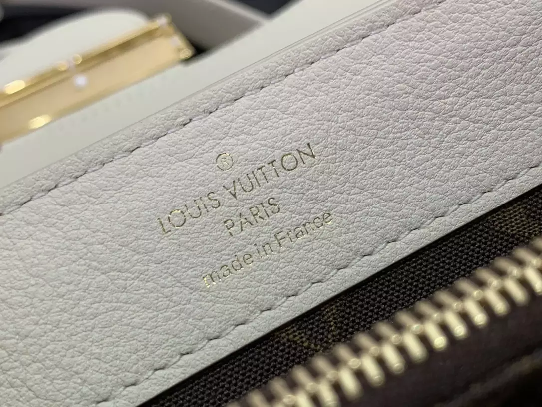LV Dauphine Soft MM White Calfskin