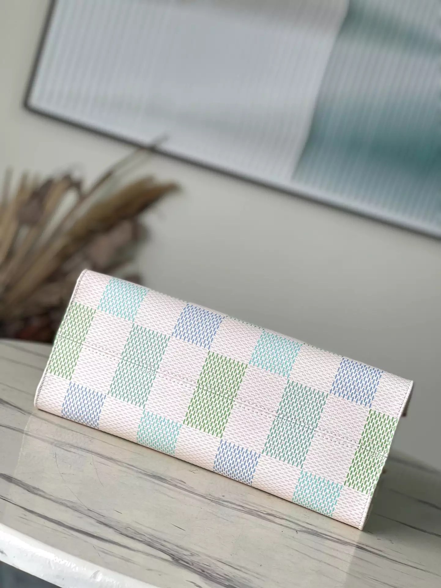 OnTheGo MM Pistachio Damier Giant Canvas