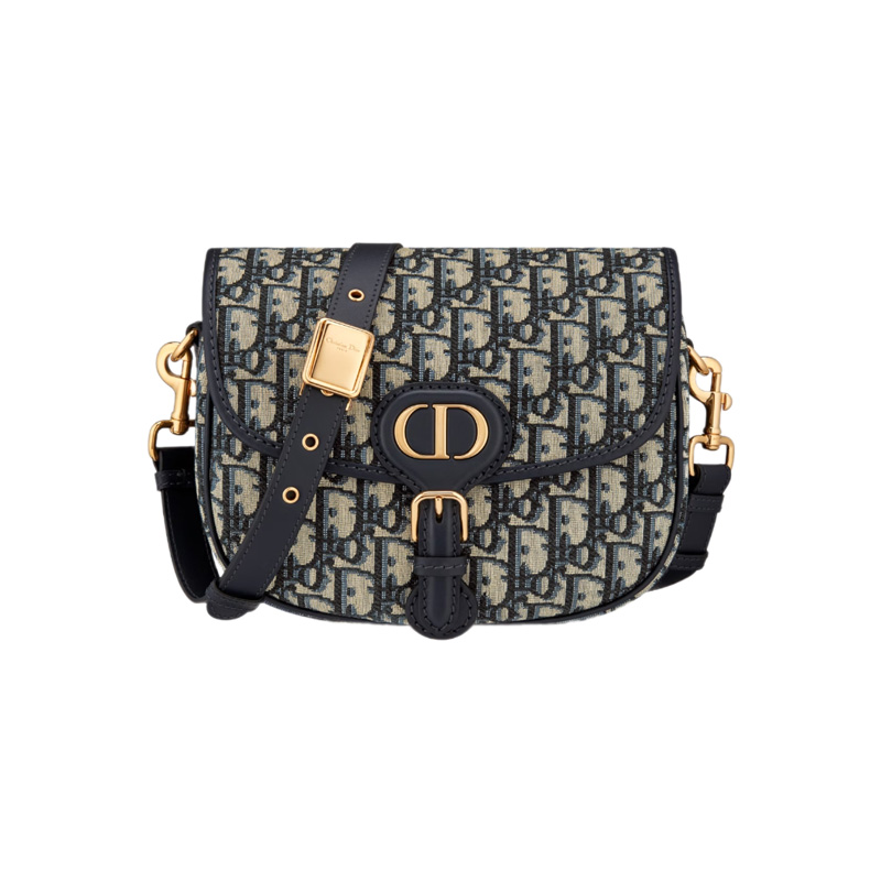 Medium Dior Bobby Bag Blue Dior Oblique Jacquard