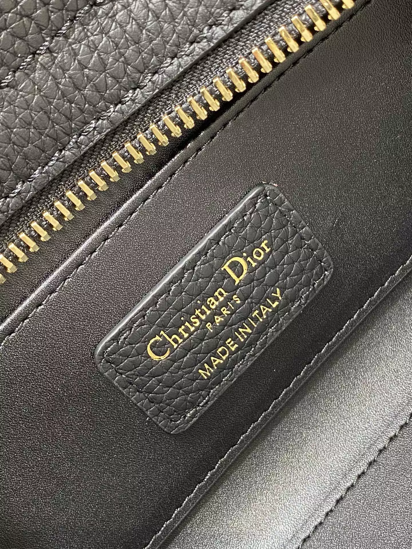 Medium Lady D-Sire My ABCDior Bag Black Bull Leather