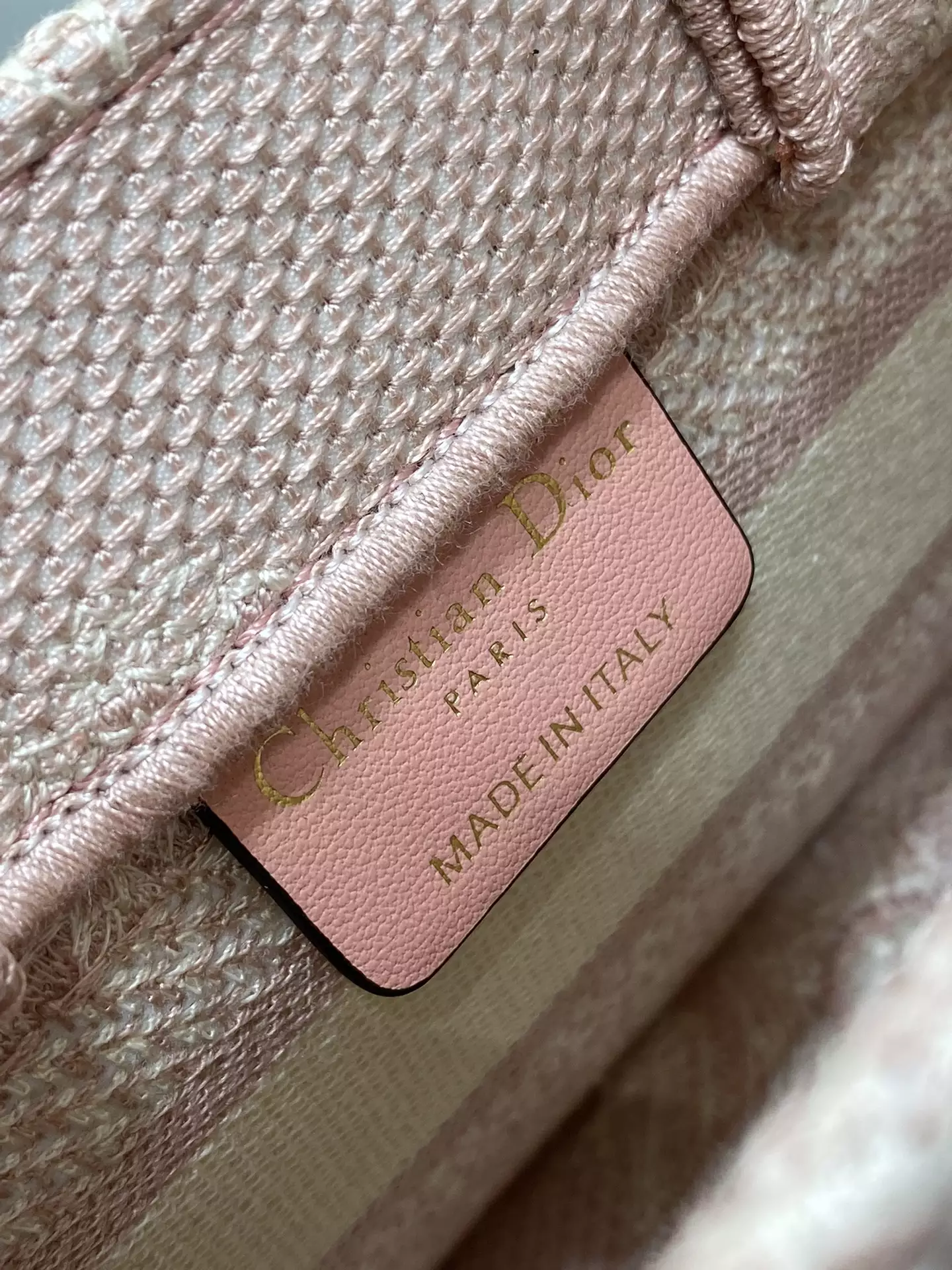 Mini Dior Book Tote Pink Toile de Jouy Reverse Embroidery