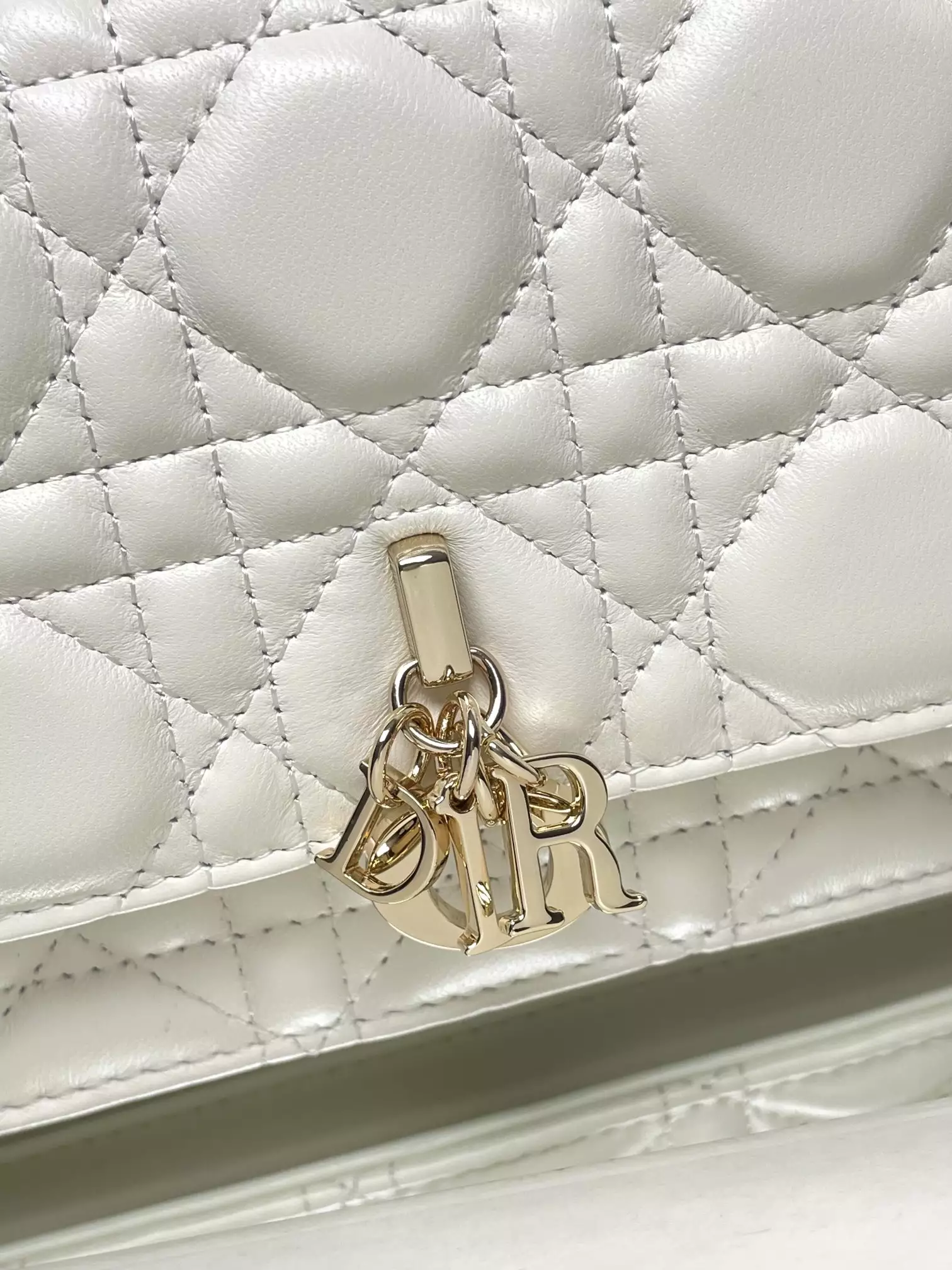 My Dior Mini Bag White Cannage Lambskin