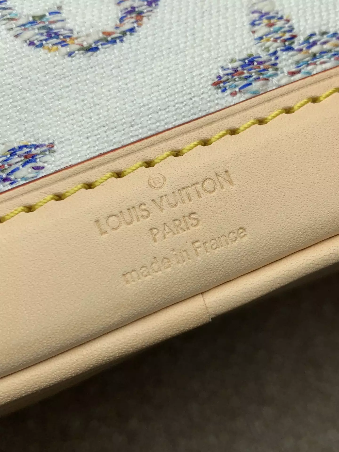 Nano Noé Multicolor Beige Monogram Jacquard Fabric