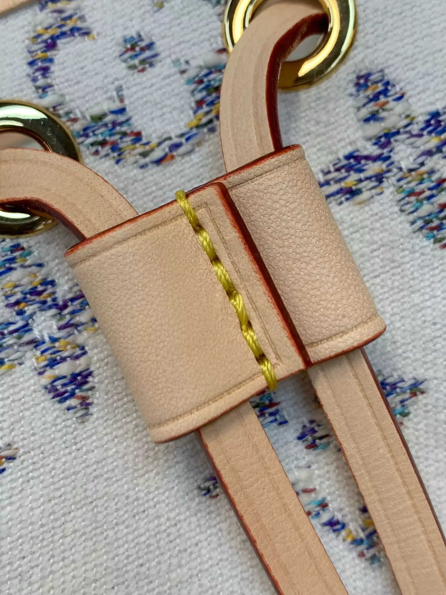 Nano Noé Multicolor Beige Monogram Jacquard Fabric