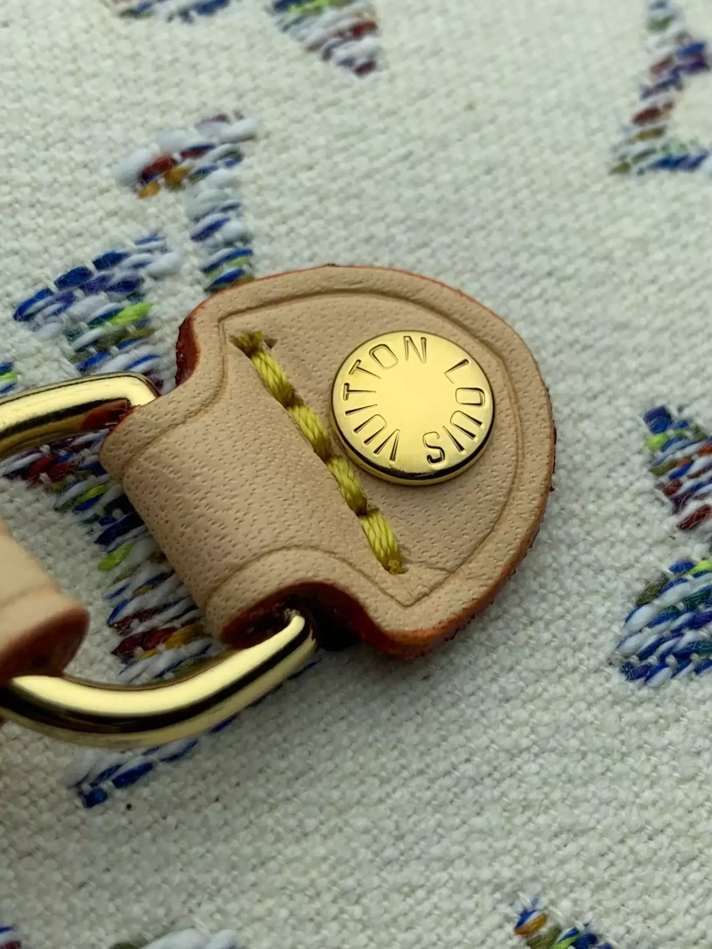 Neverfull MM Multicolor Beige Monogram Jacquard Fabric Tote Bag