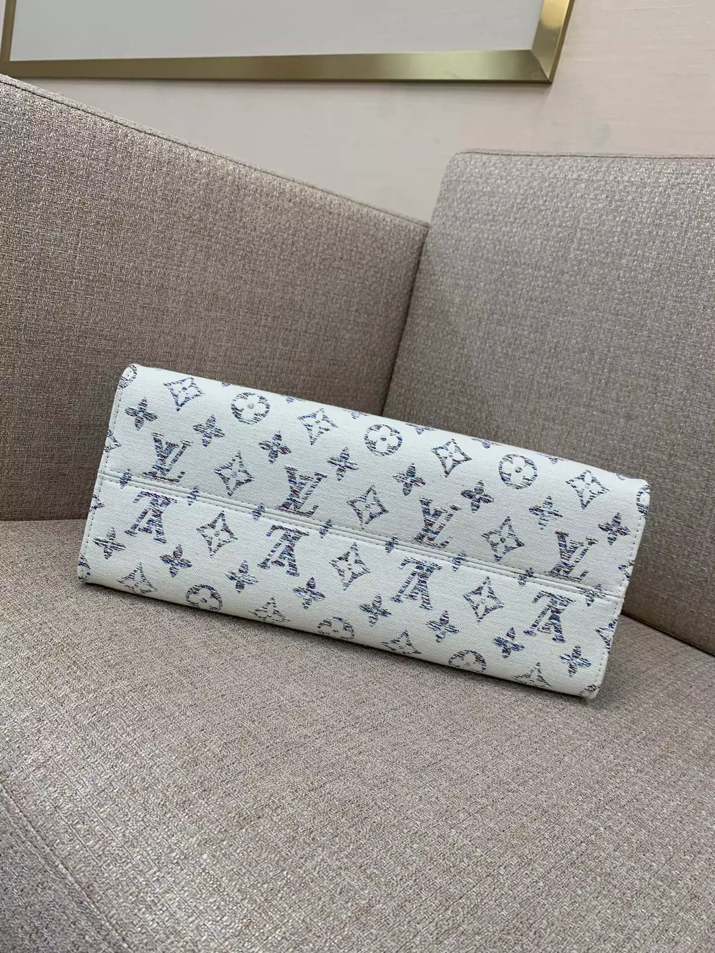 OnTheGo MM Multicolor Beige Monogram Jacquard Fabric