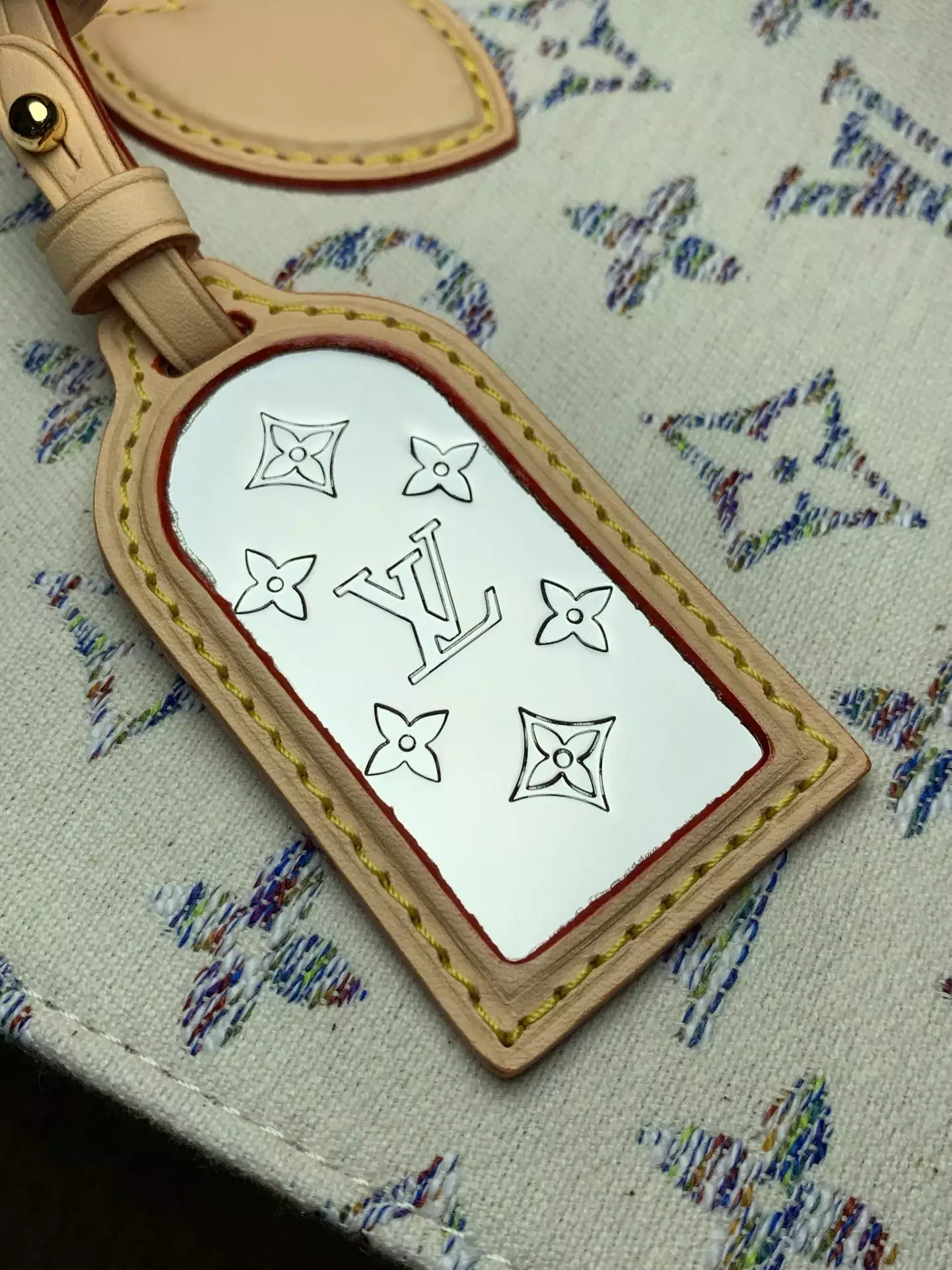 OnTheGo MM Multicolor Beige Monogram Jacquard Fabric