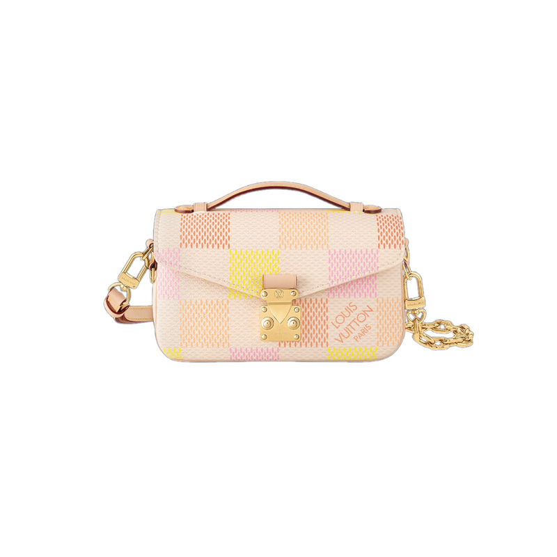 Pochette Métis East West Peach Damier Giant Canvas