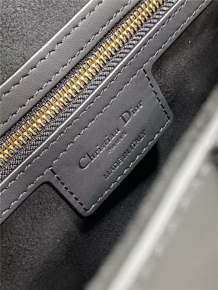 Saddle Bag with Strap Black Ultramatte Calfskin