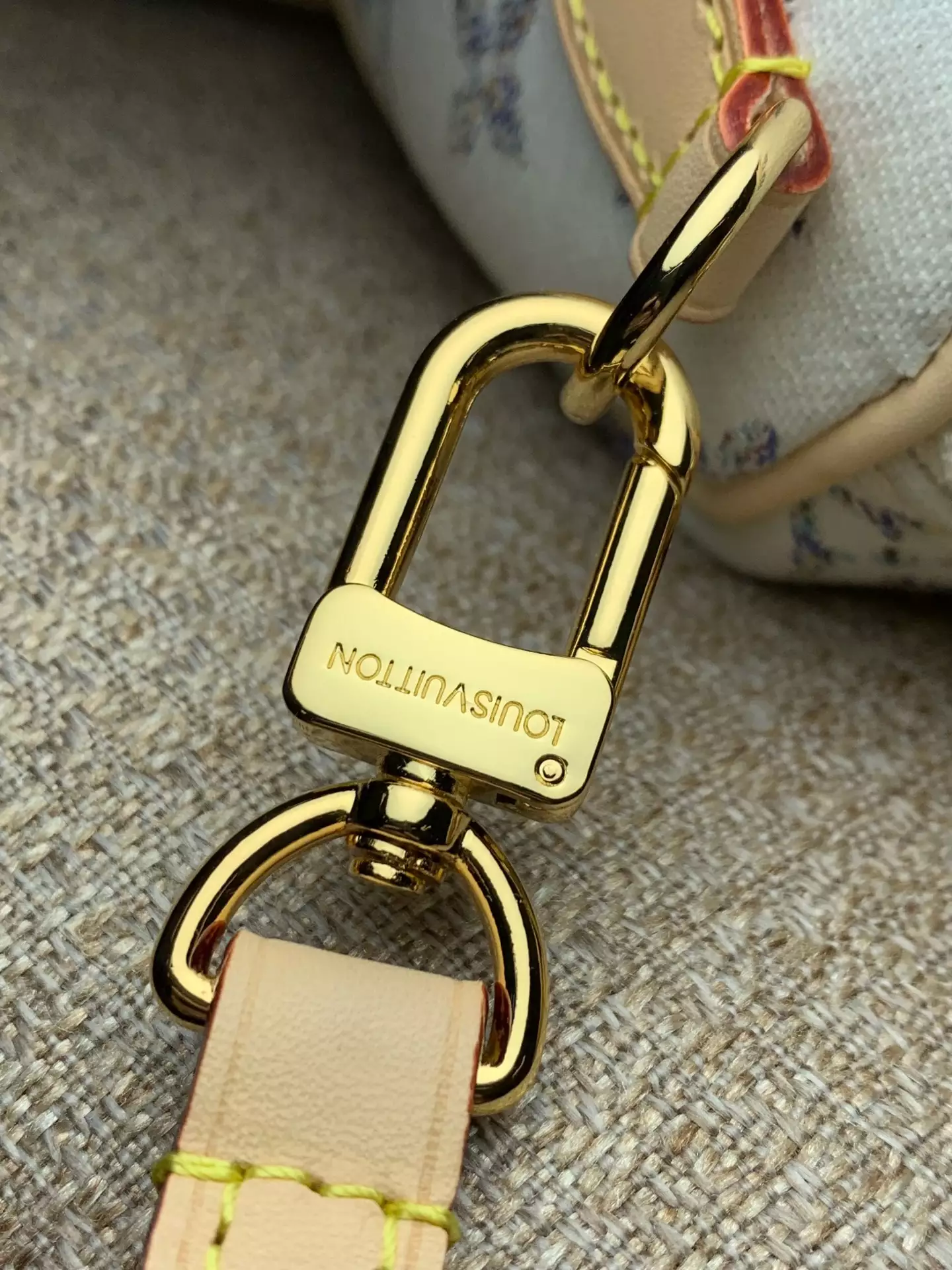 Speedy Bandoulière 20 Multicolor Beige Monogram Jacquard Fabric