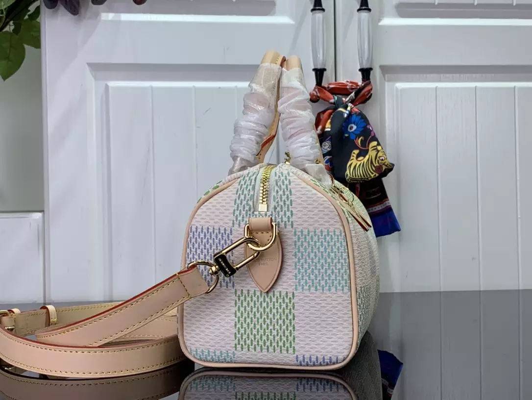 Speedy Bandoulière 20 Pistachio Damier Giant Canvas