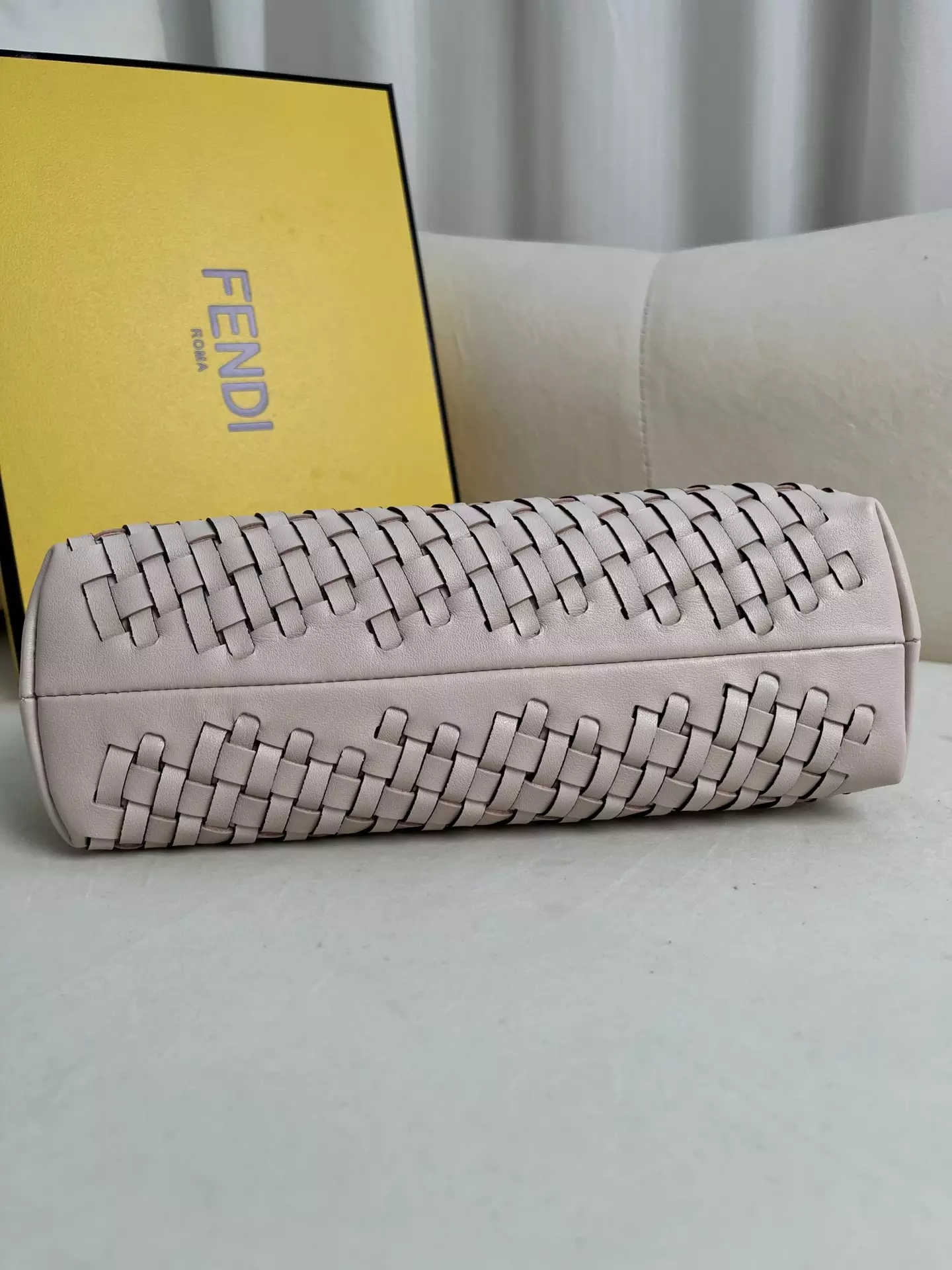 Fendi First Small Camellia Interlaced Leather Bag