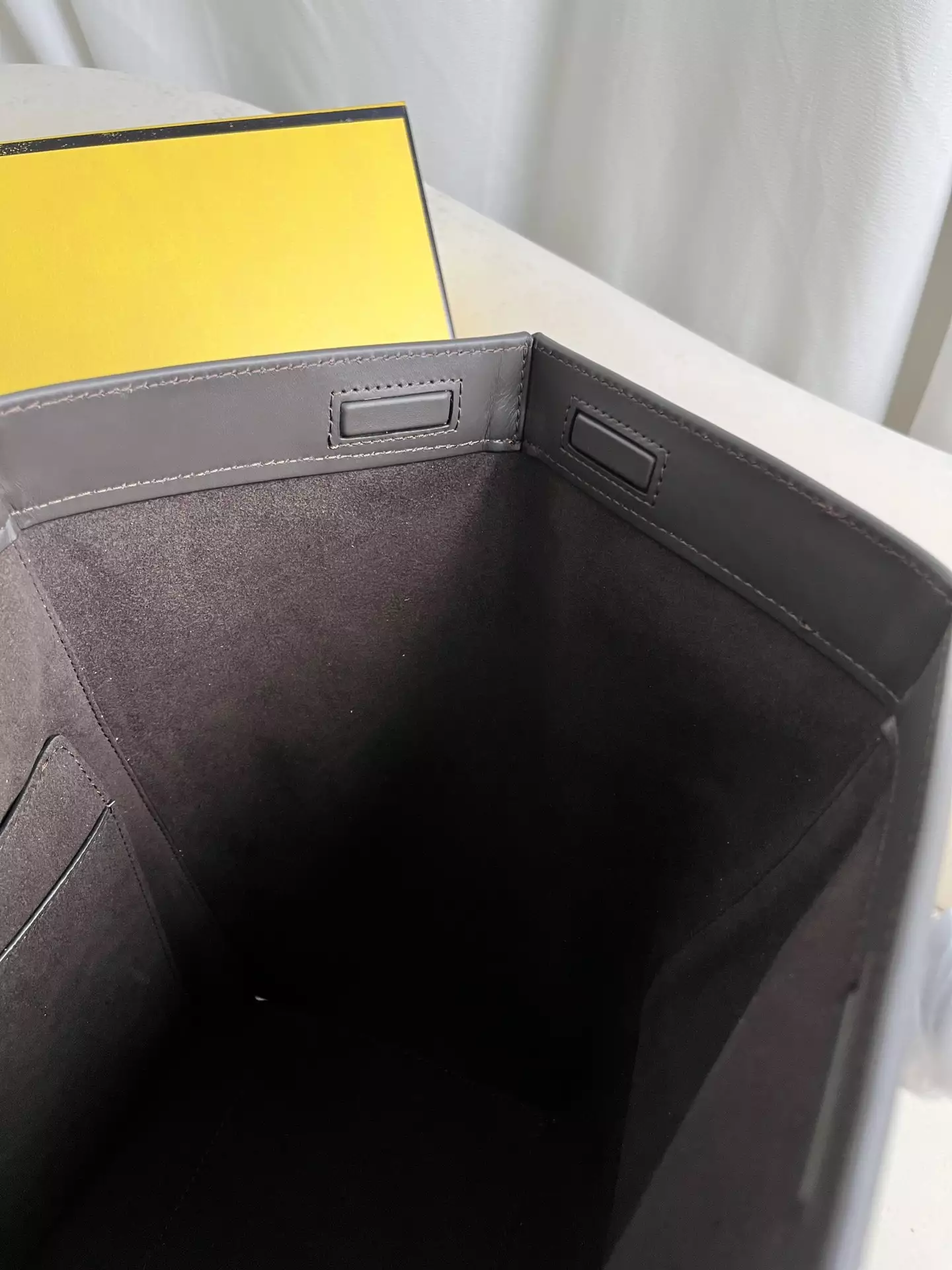 Fendi Origami Large Brown FF Jacquard Fabric Bag