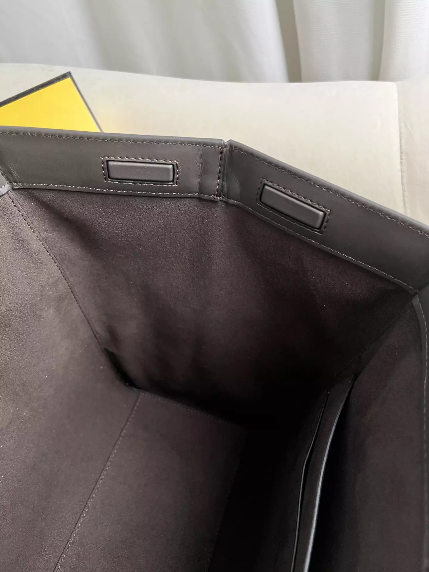 Fendi Origami Medium Brown FF Jacquard Fabric Bag