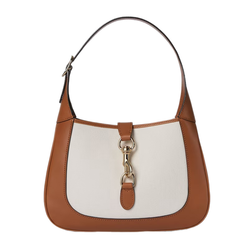 G*u*i jackie small shoulder bag white canvas