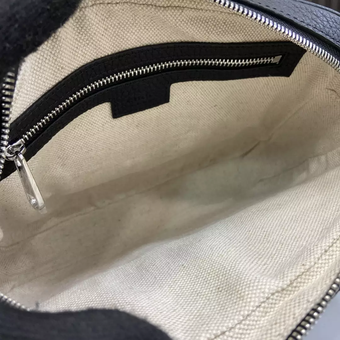 Jumbo GG Small Crossbody Bag in Black GG Canvas