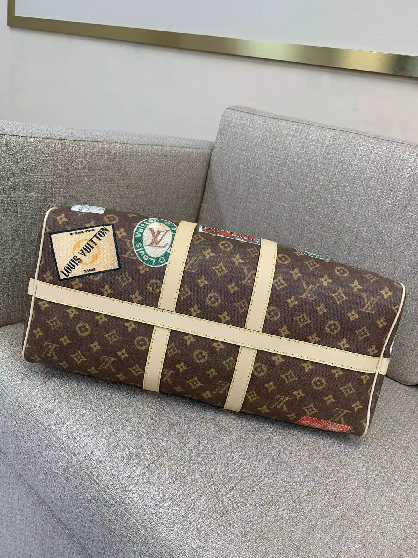 Keepall Bandoulière 45 Other Monogram Canvas Natural Cowhide Leather