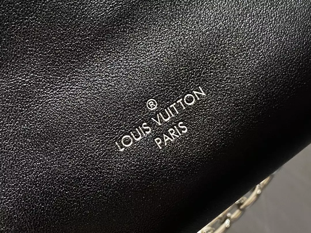 Louis Vuitton Slim Trunk Black Calf Leather Bag