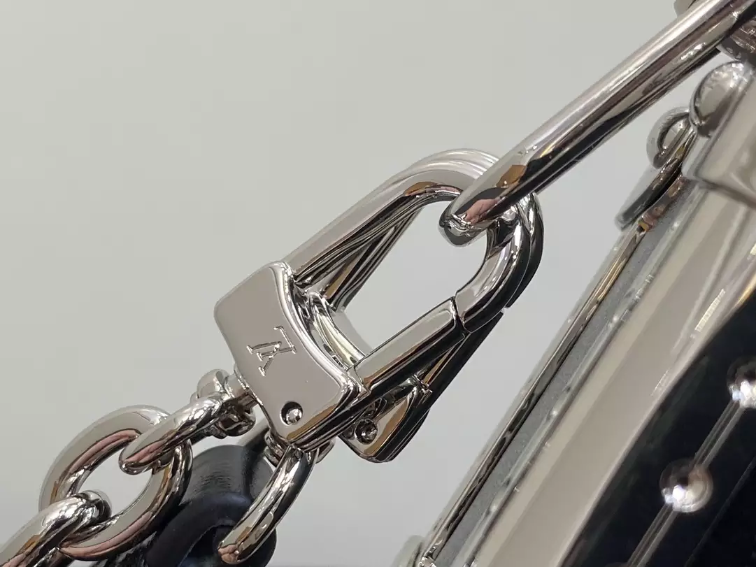 Louis Vuitton Slim Trunk Black Calf Leather Bag