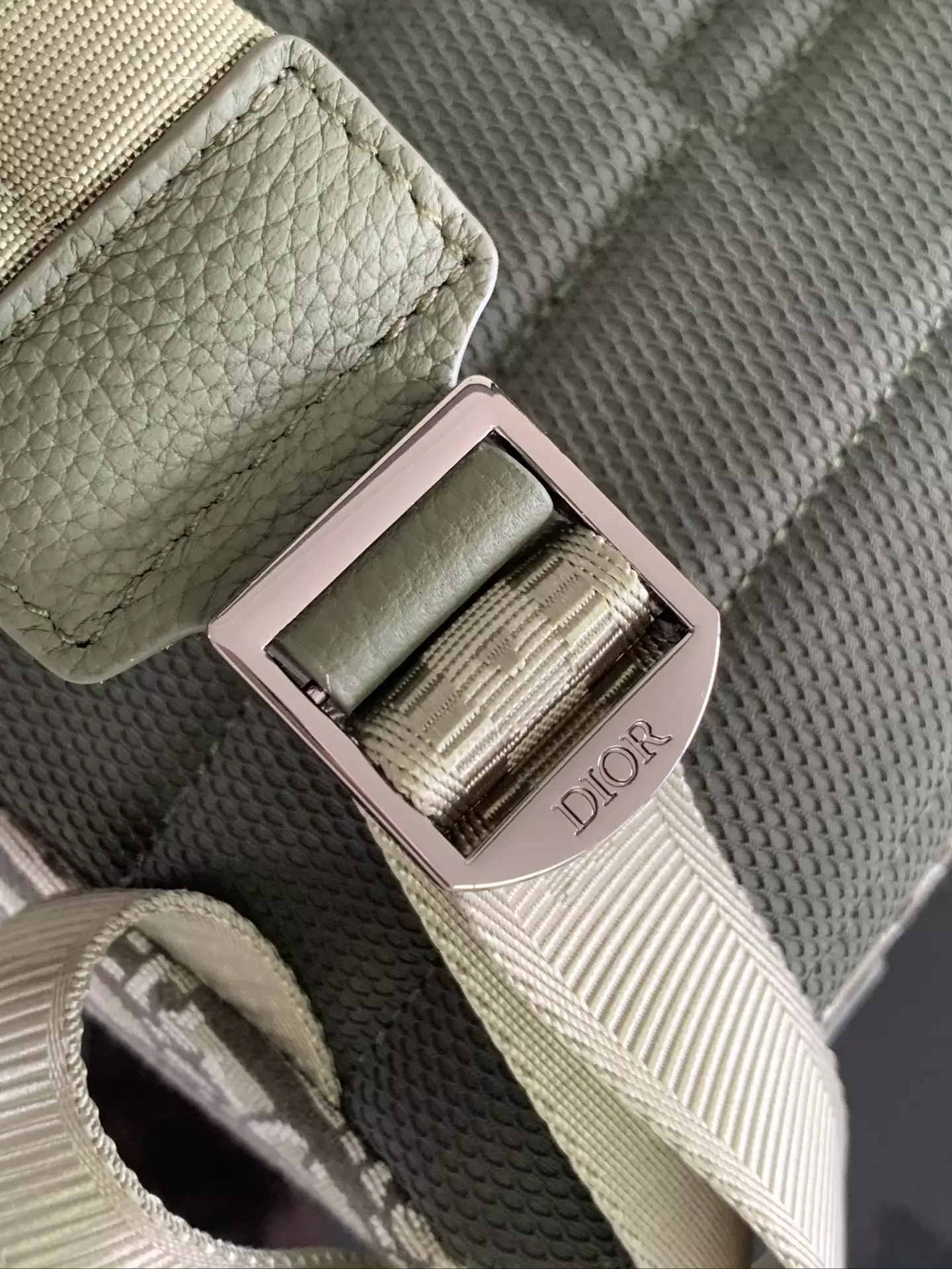 Rider Backpack Khaki Dior Oblique Jacquard