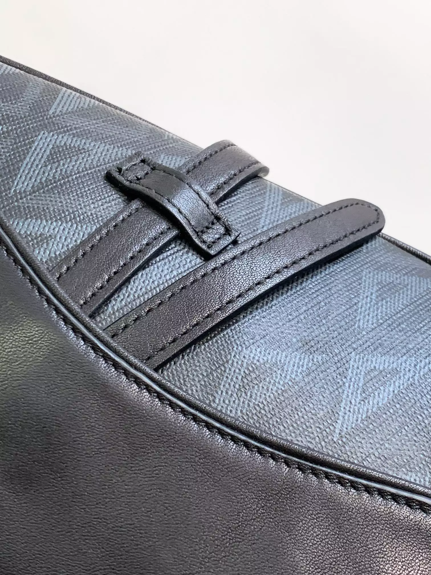 saddle bag black cd Di*m*nd canvas and black smooth calfskin