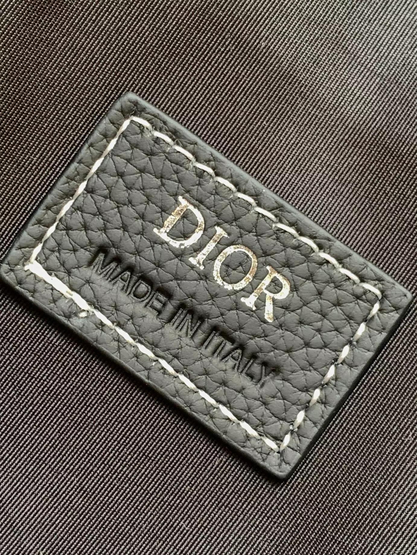 Saddle Bag Black Grained Calfskin - DB186