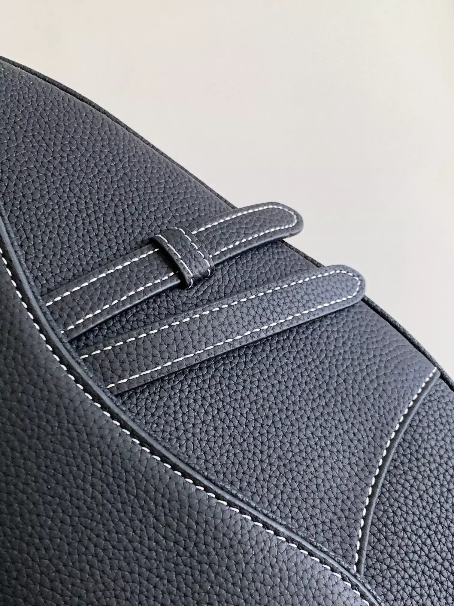 Saddle Bag Black Grained Calfskin - DB186