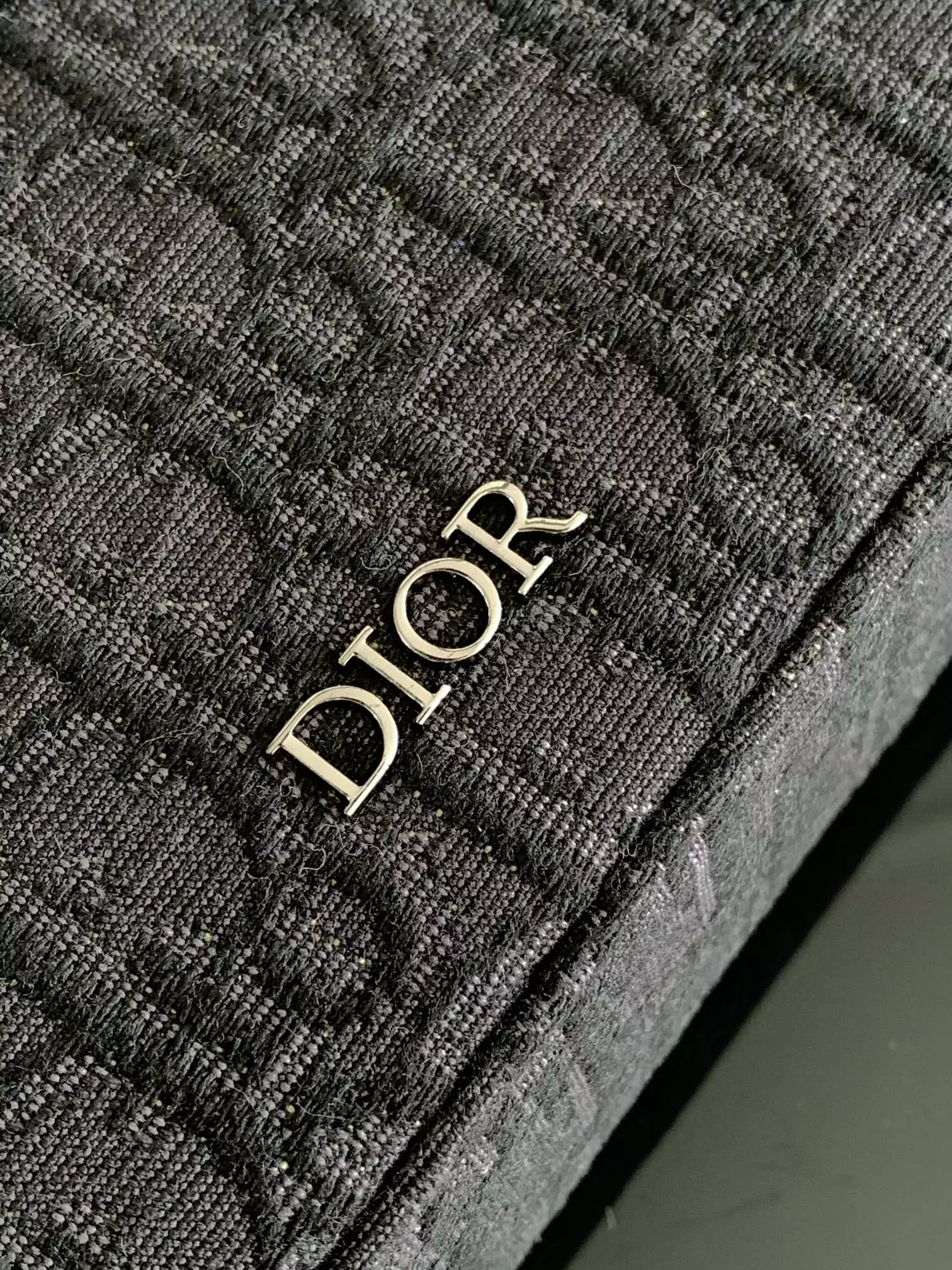 Safari Bag with Strap Black Dior Oblique Jacquard