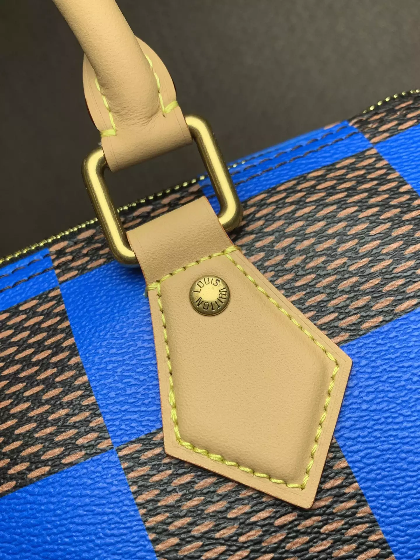 Speedy Bandoulière 25 Blue Damier Pop Canvas