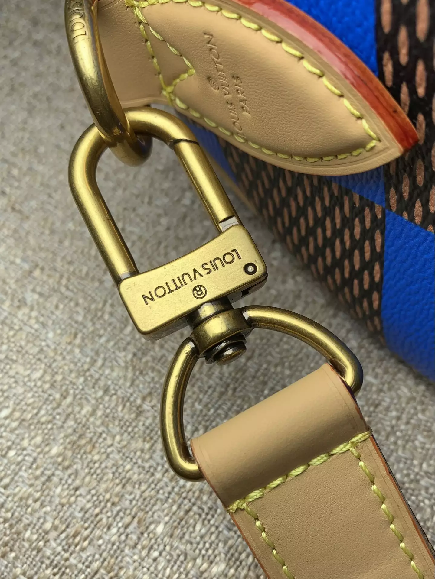 Speedy Bandoulière 25 Blue Damier Pop Canvas