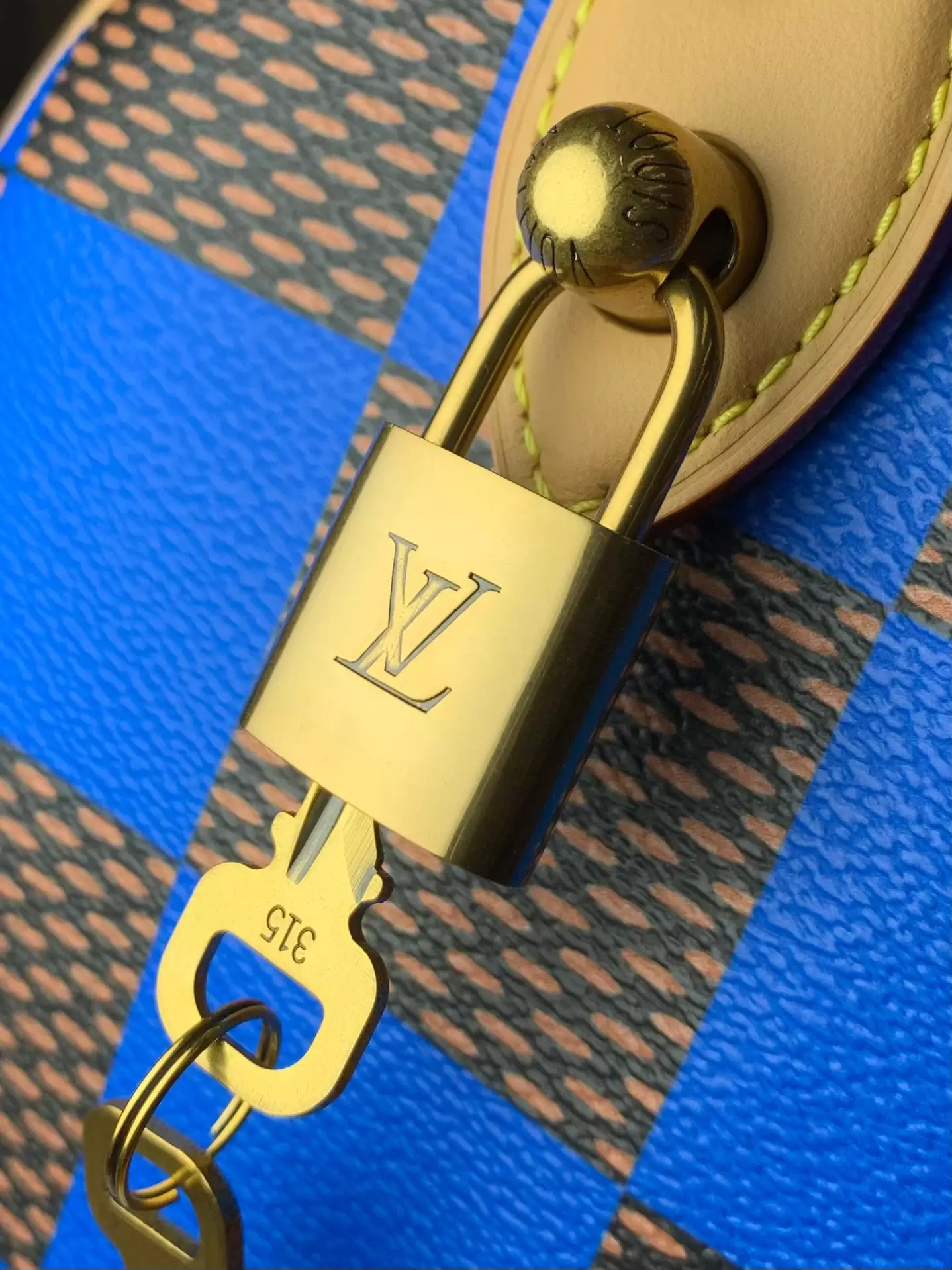 Speedy Bandoulière 25 Blue Damier Pop Canvas