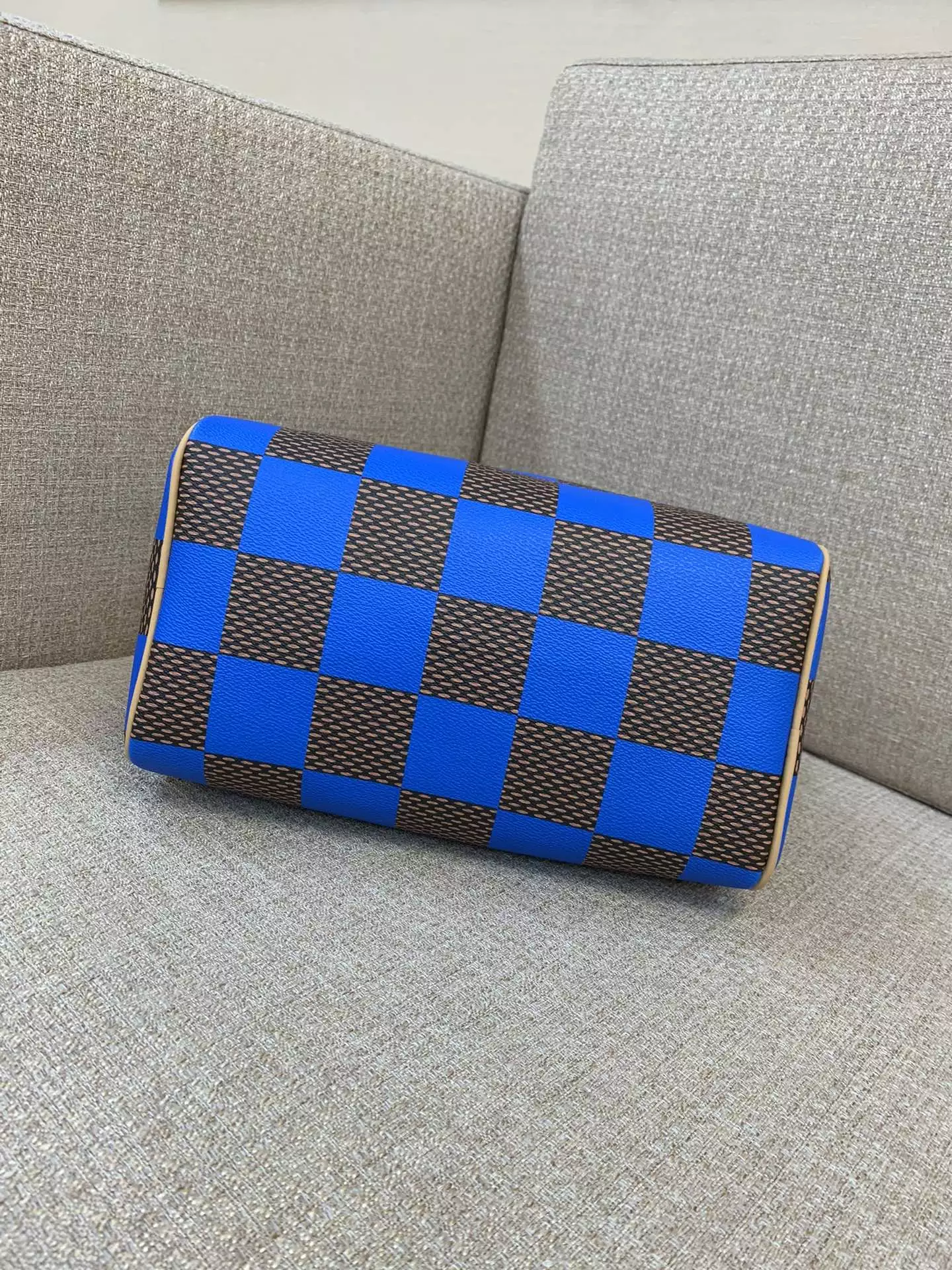 Speedy Bandoulière 25 Blue Damier Pop Canvas