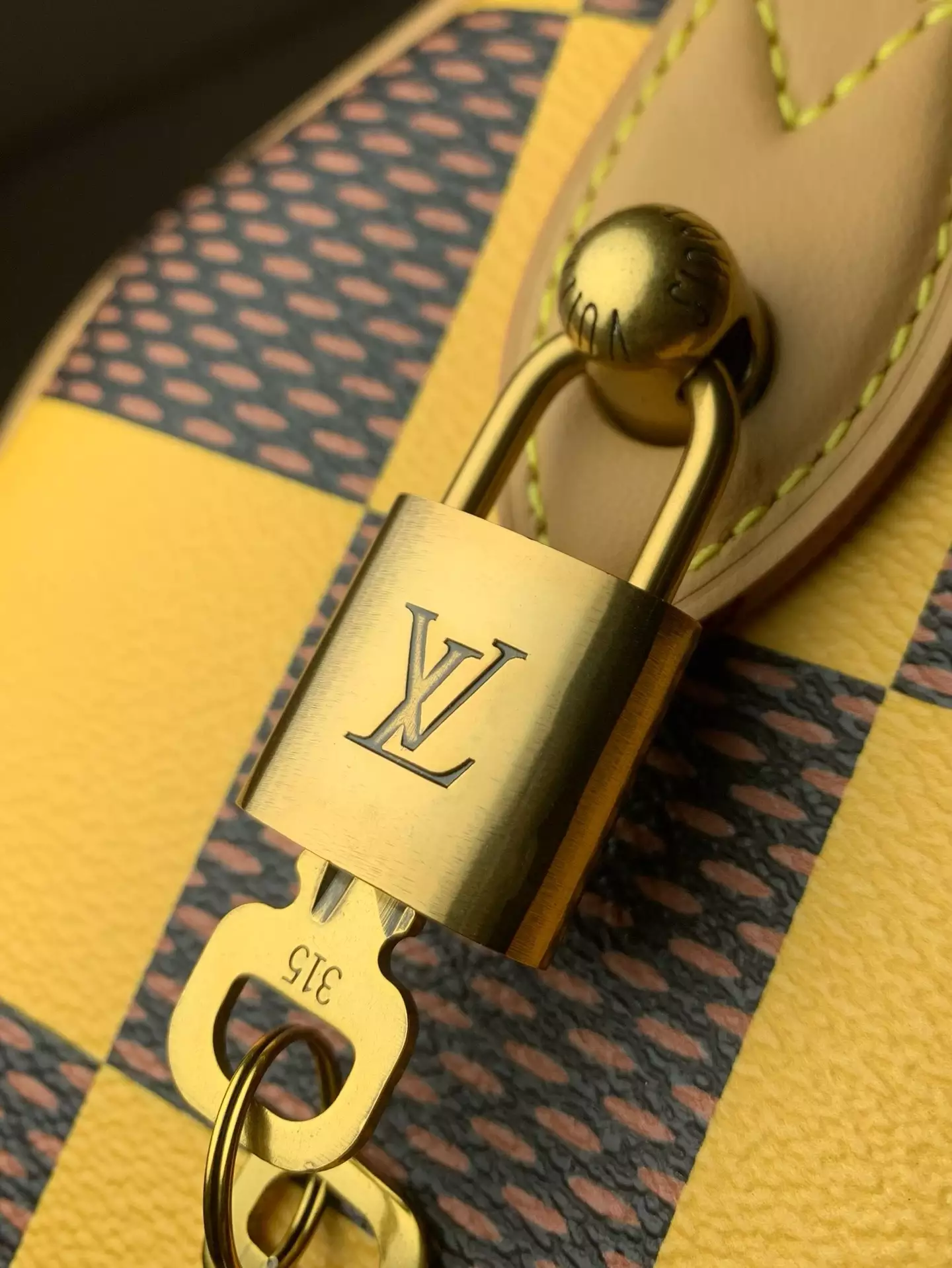 Speedy Bandoulière 25 Yellow Damier Pop Canvas