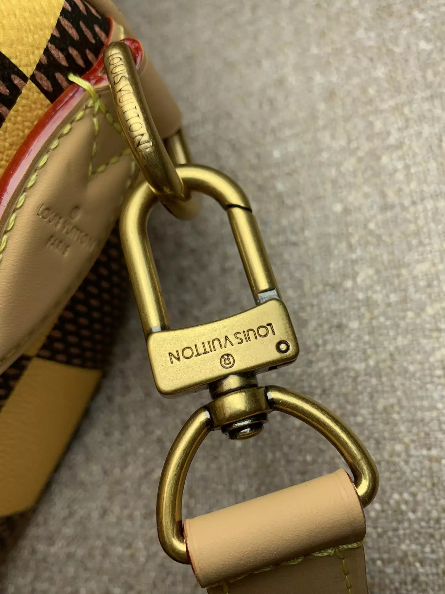 Speedy Bandoulière 25 Yellow Damier Pop Canvas