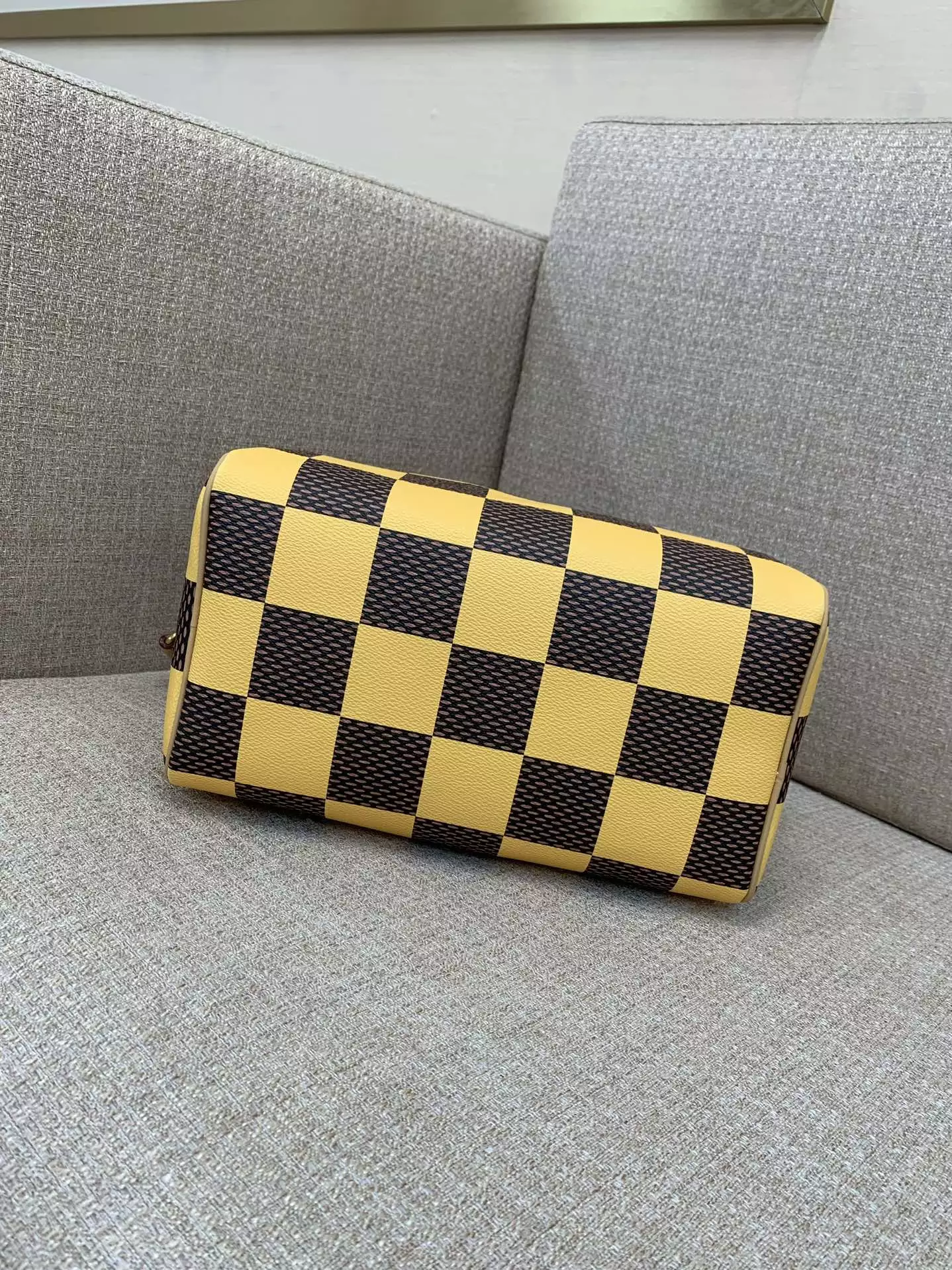 Speedy Bandoulière 25 Yellow Damier Pop Canvas