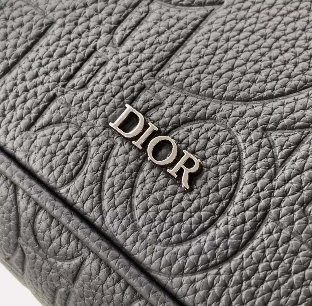 Dior Hit the Road Messenger Bag with Flap Black Dior Gravity Leather and Black Grained Calfskin