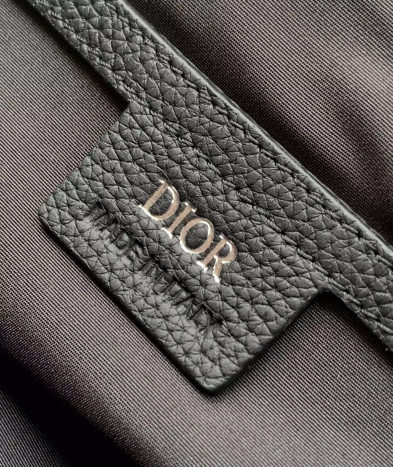 Dior Hit the Road Messenger Bag with Flap Black Dior Gravity Leather and Black Grained Calfskin