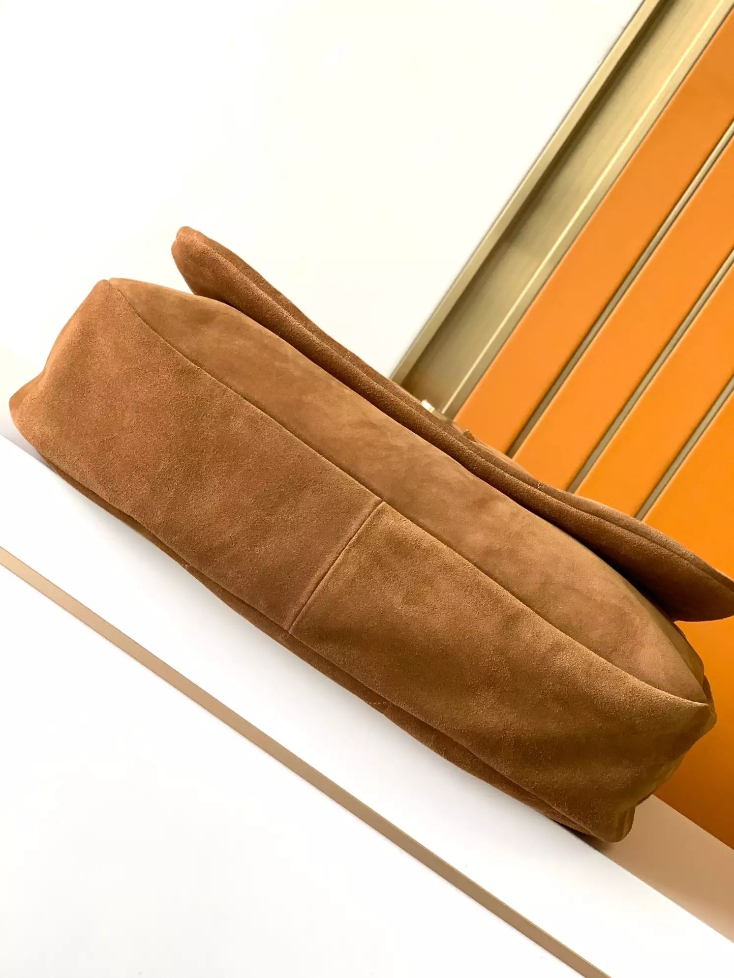 Jamie 4.3 in Brown Caramel Suede - YB061