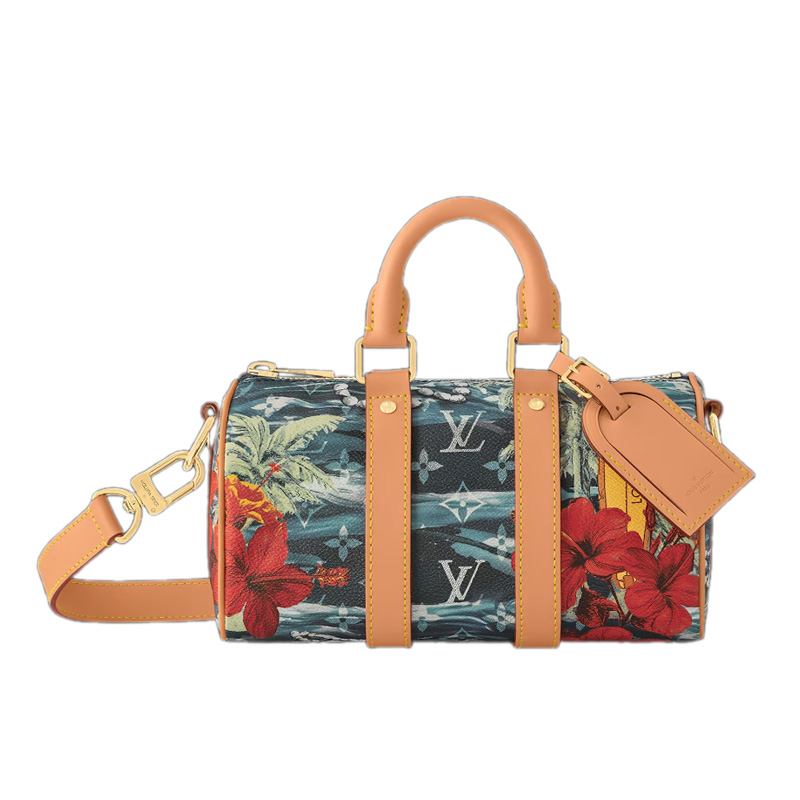 Keepall Bandoulière 25 Navy Blue Monogram Surfin’ Canvas