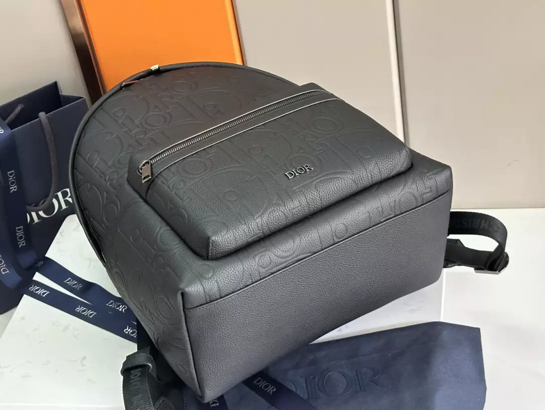 Rider 2.0 Backpack Black Dior Gravity Leather and Black Grained Calfskin