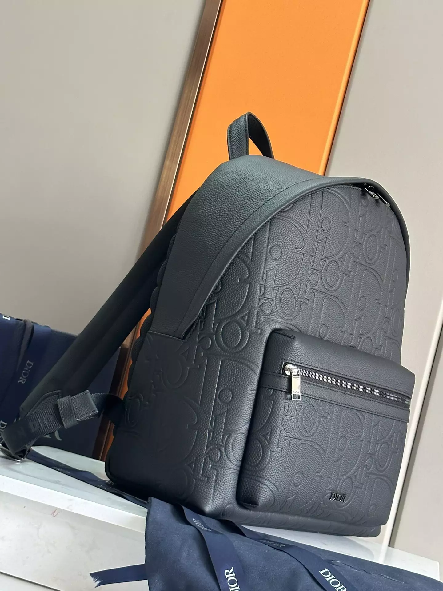 Rider 2.0 Backpack Black Dior Gravity Leather and Black Grained Calfskin