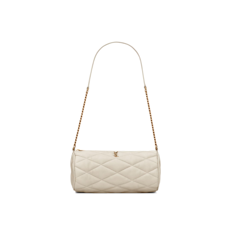 Sade Tube Bag Mini in Blanc Vintage Quilted Leather - YB088
