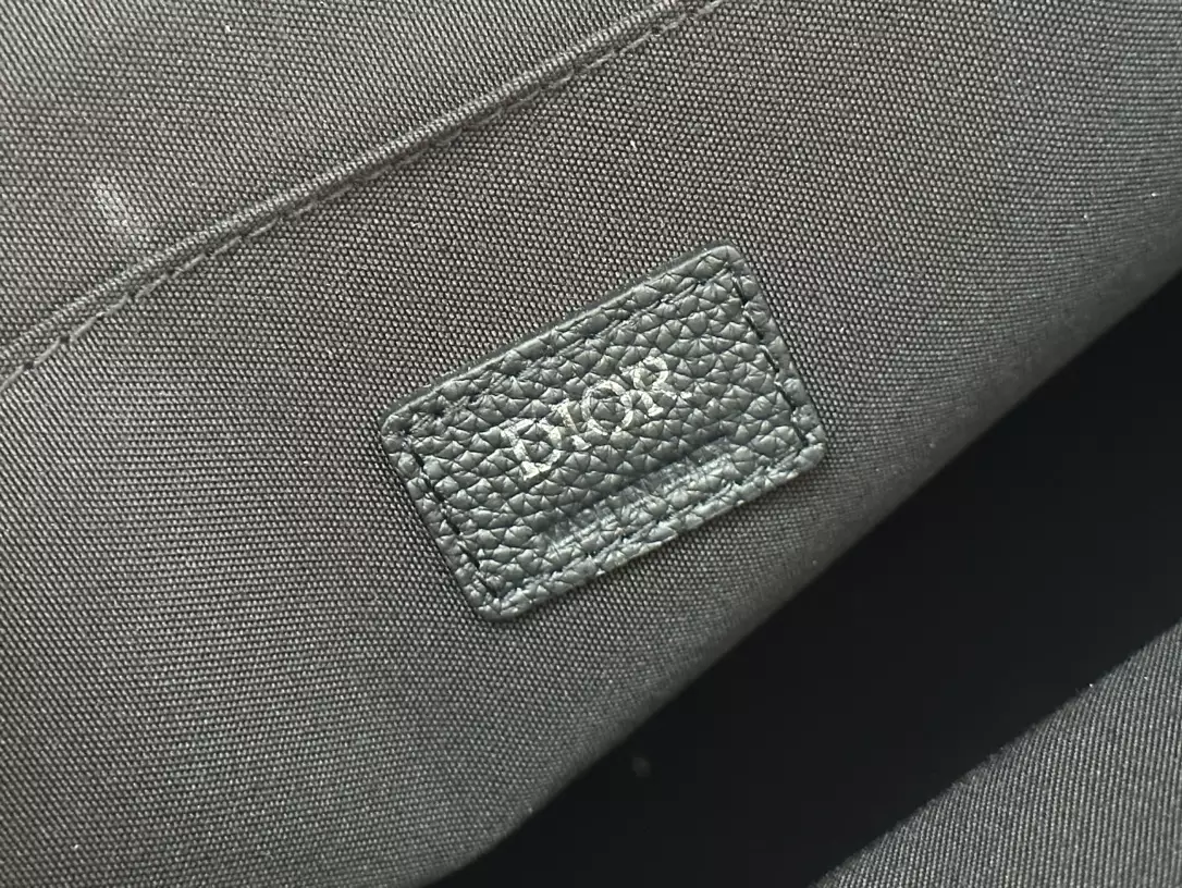 Safari Tote Bag Black Dior Oblique Jacquard and Grained Calfskin